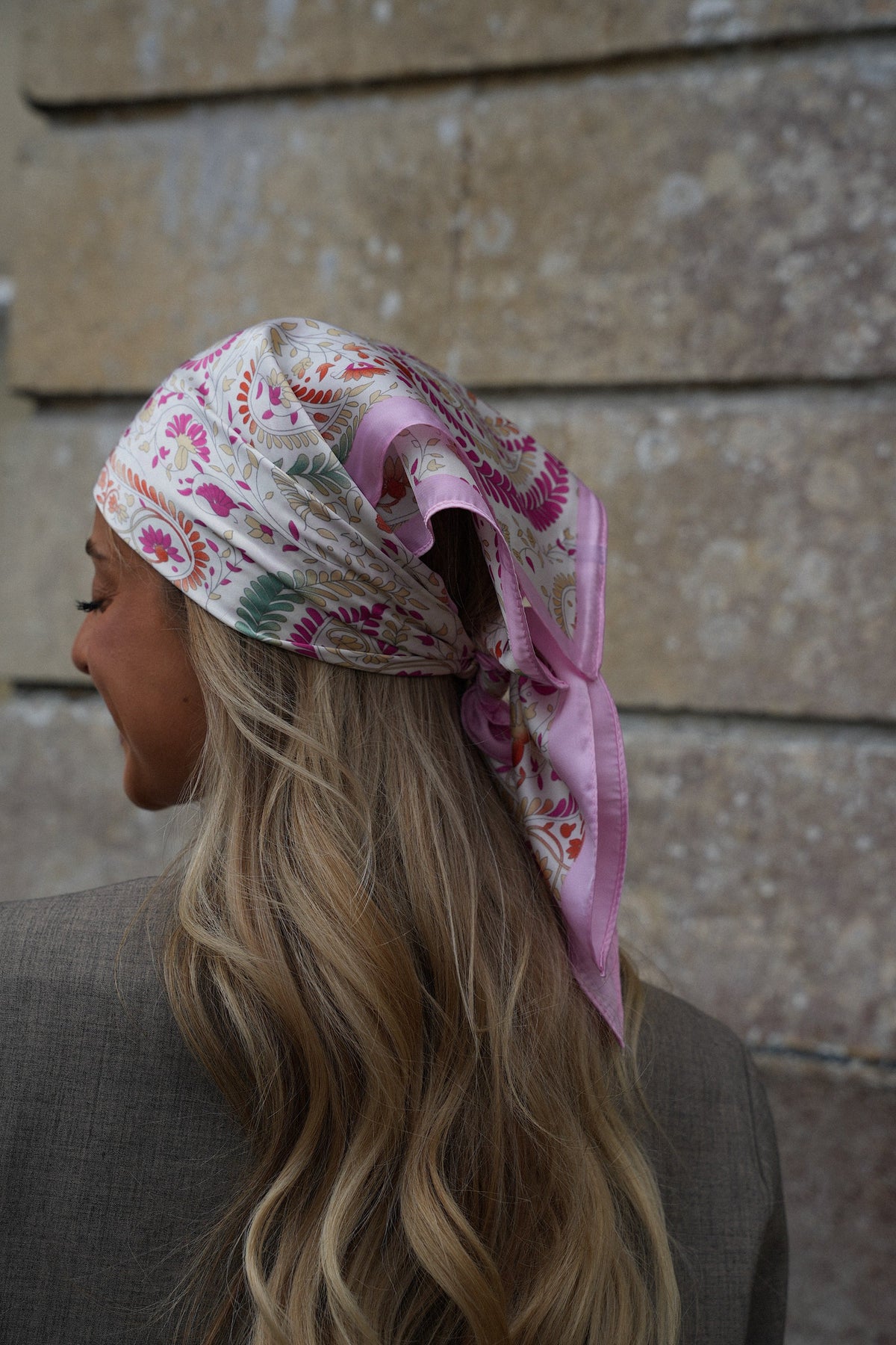 Pañuelo Estampado Cecelia - Rosa