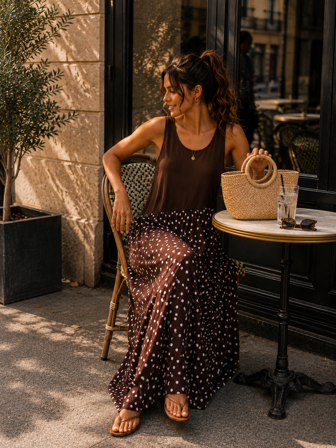 Biarritz Dress - Choco