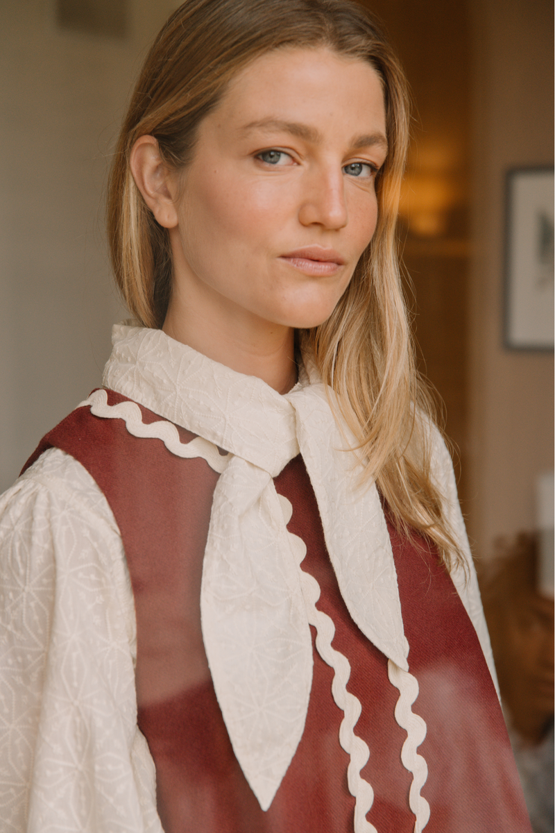 Blouse Solène - Jacquard Crème