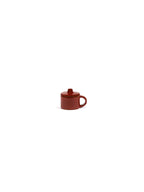La Mère - Lot De 2 Tasses À Ristretto + Couvercles - Grès - Rouge