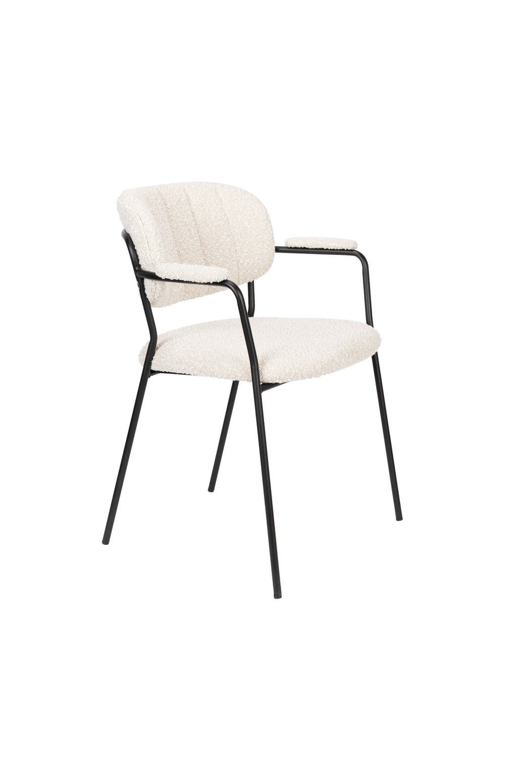 Jolien - Fauteuil - Bouclette - Noir