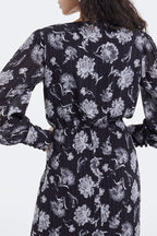 Black Wrap Dress - Women