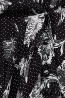 Vestido cruzado negro - Mujer