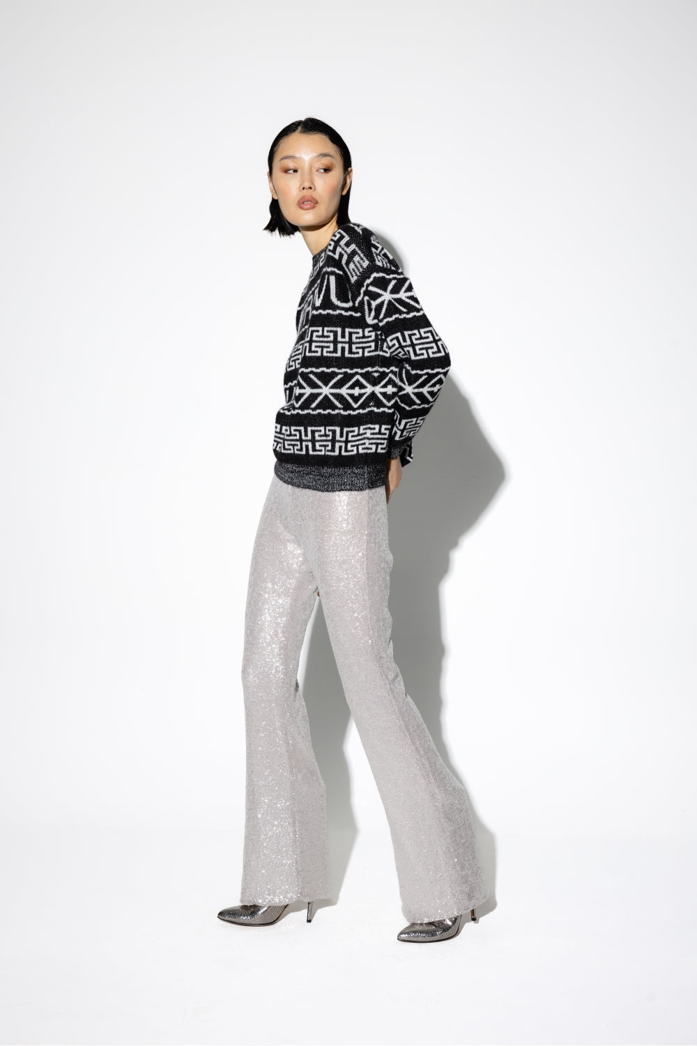 Edwin Gray Sequin Pants
