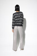 Le Pantalon Edwin Gris À Paillettes