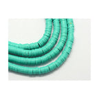 Boite De Perles Rondelles Heishi 6 Mm - Turquoise