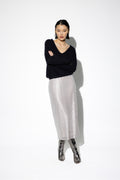The Henriette Gray Sequined Skirt