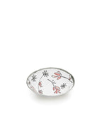 Midnight Flowers - Lot De 2 Bols Bas - M - Porcelaine Bone China - Fiore Rosa