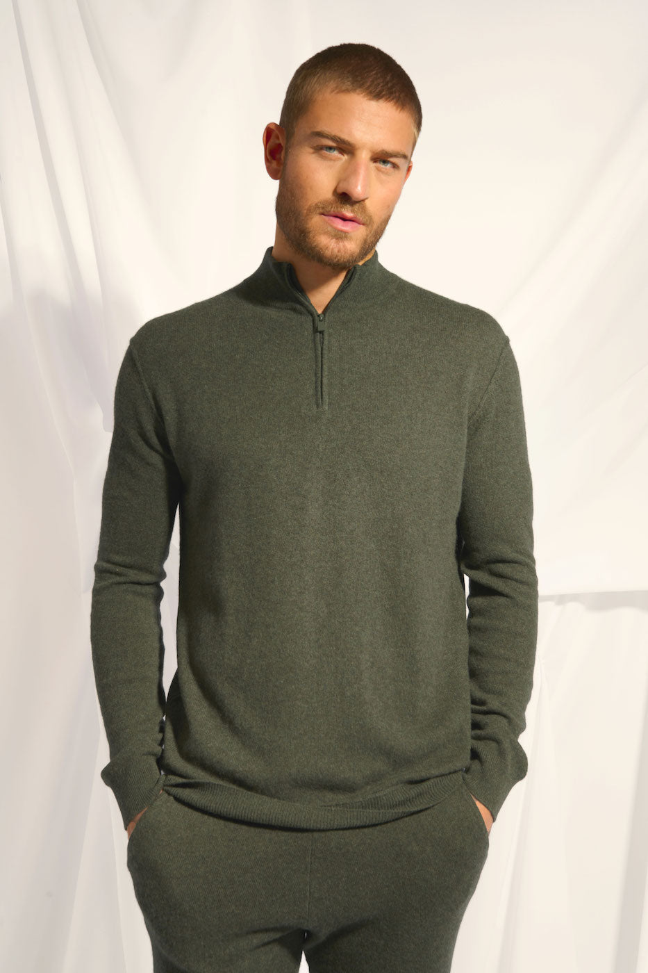 Trucker Jumper - Nour - Kaki Chiné