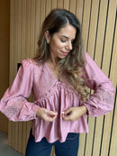 Pink Iris Blouse