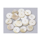 20 Heishi Rondelle Spacer Beads in Genuine Mother-of-Pearl - 6 Mm