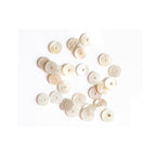 20 Heishi Rondelle Spacer Beads in Genuine Mother-of-Pearl - 6 Mm