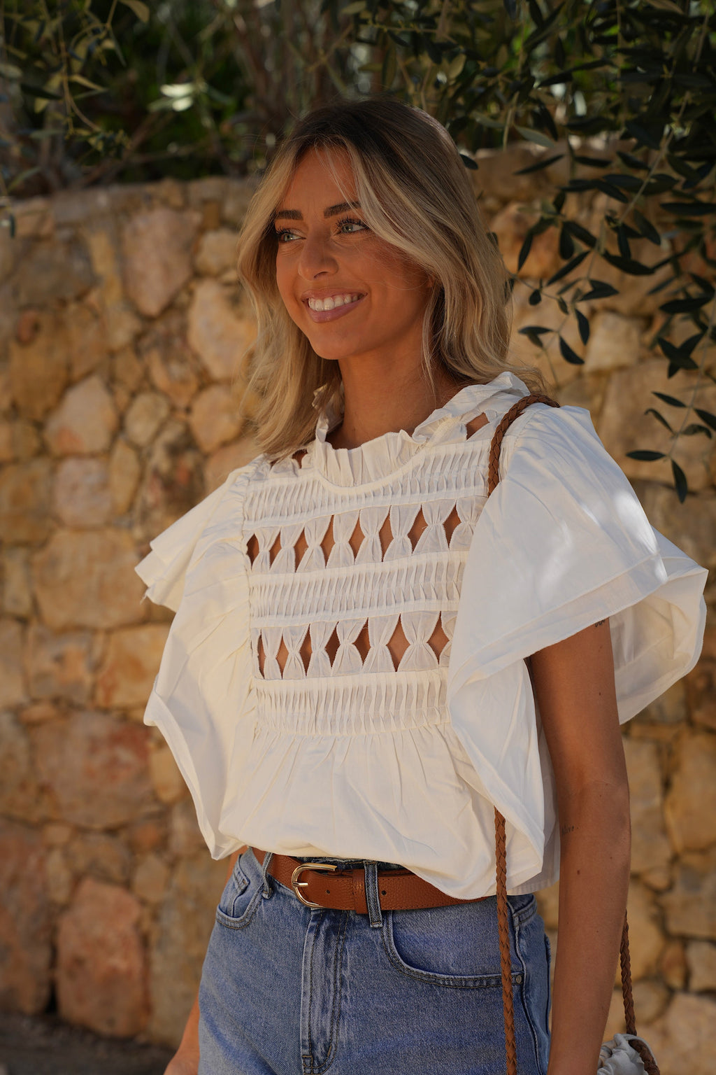 Blouse Ajourée - Molli Blanche