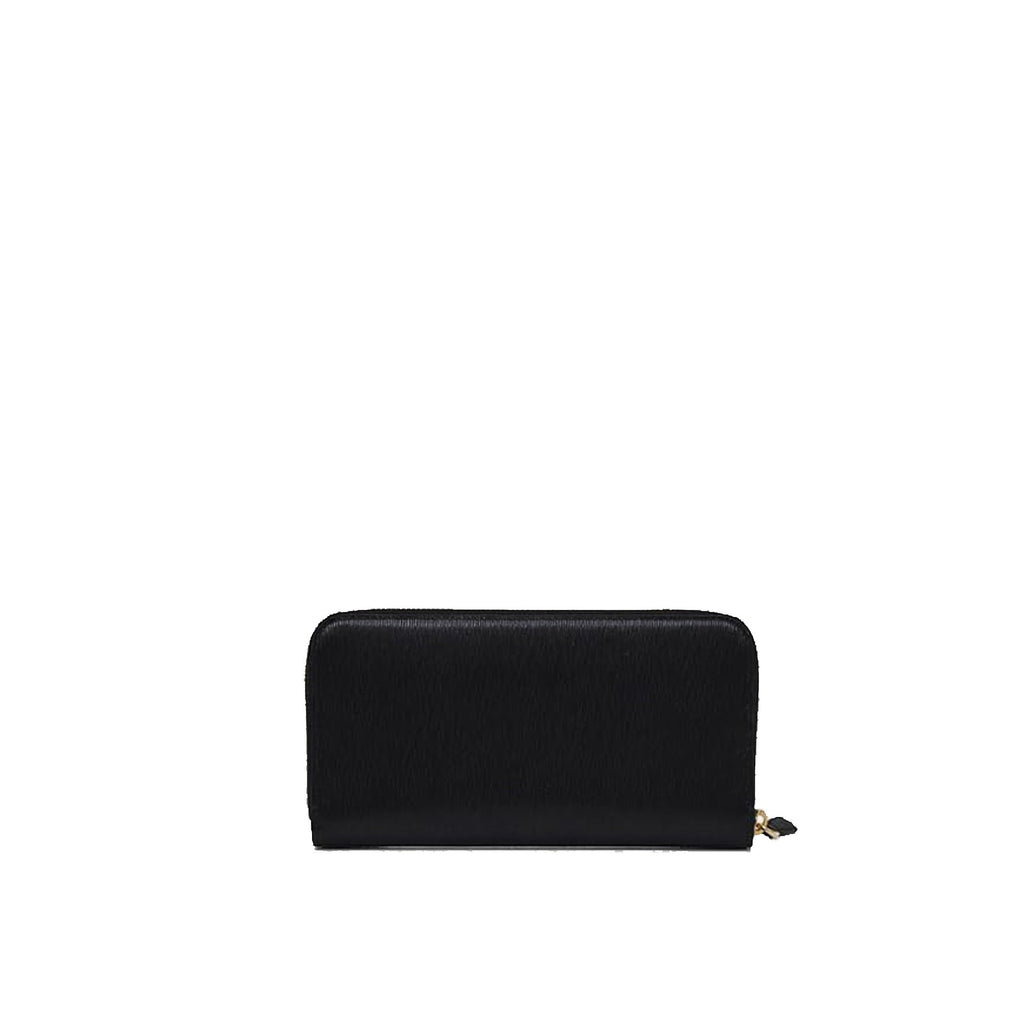 Prada - Cartera de piel con logo - Mujeres - Negro