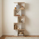 Librería con varias cajas - Madera clara