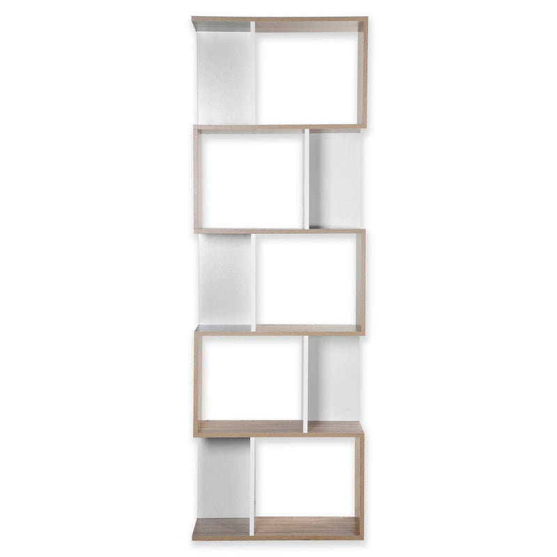 Librería con varias cajas - Madera clara