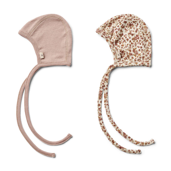 2 Billie Wool Hats - Rose Flowers - Baby