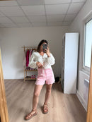 Pink Pippa denim shorts