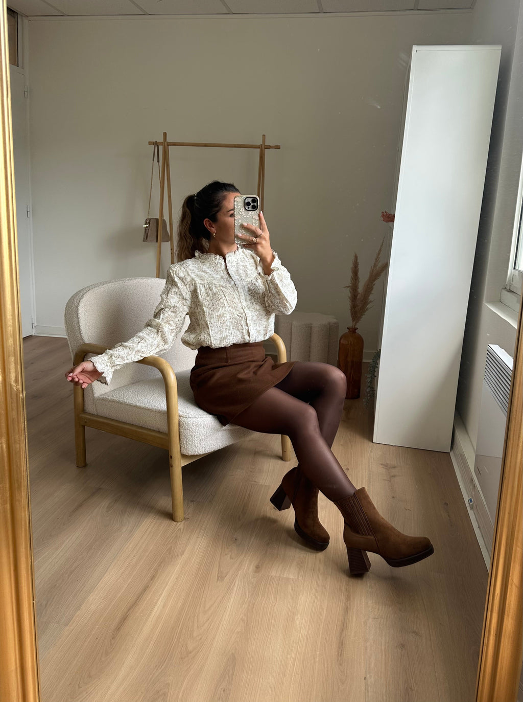 Aurore Camel Ankle Boots