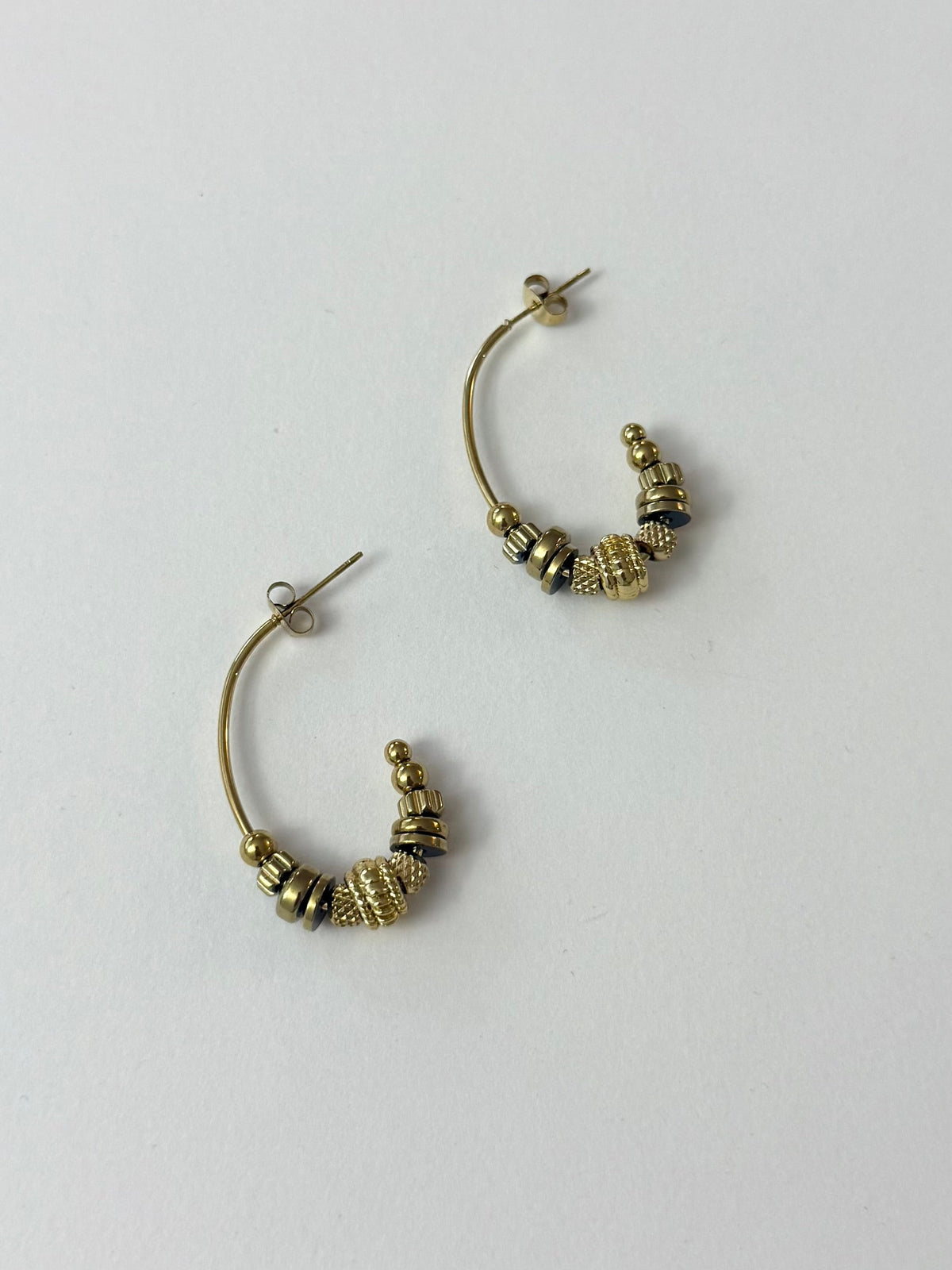 Boucles D'Oreilles Bally - Doré Ou Bicolore