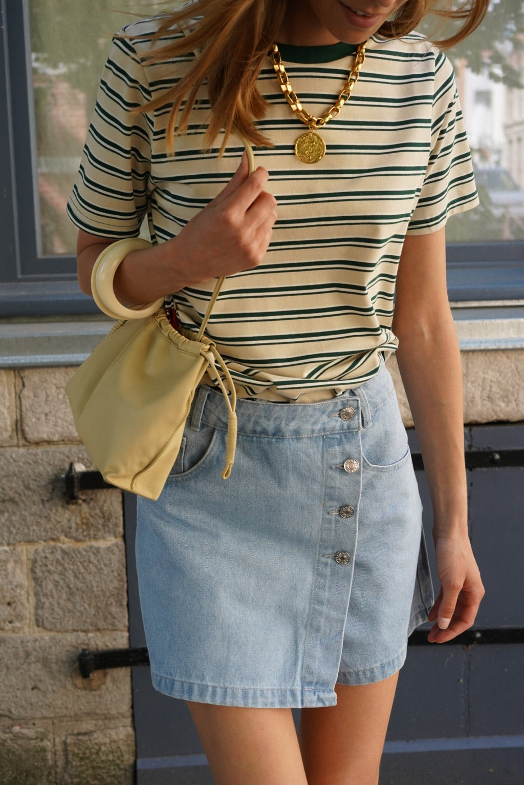 Sophie Light Denim Short Skirt