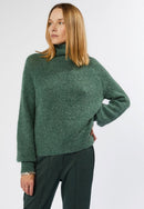 Pull Col Roule - Vert De Gris - Femme