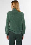 Pull Col Roule - Vert De Gris - Femme