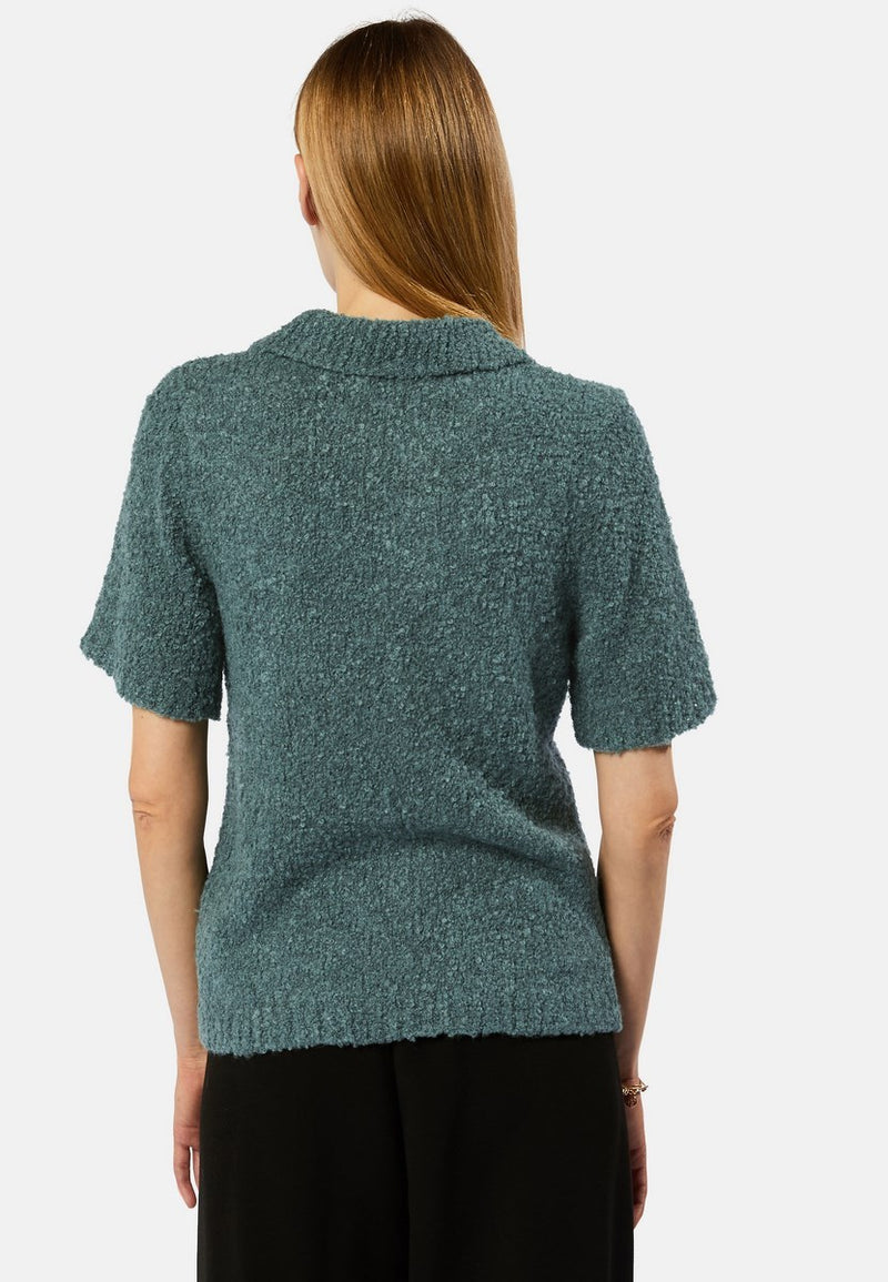 Polo Manches Courtes - Vert De Gris - Femme