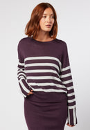 Pull Oversized Raye - Violet Aubergine - Femme