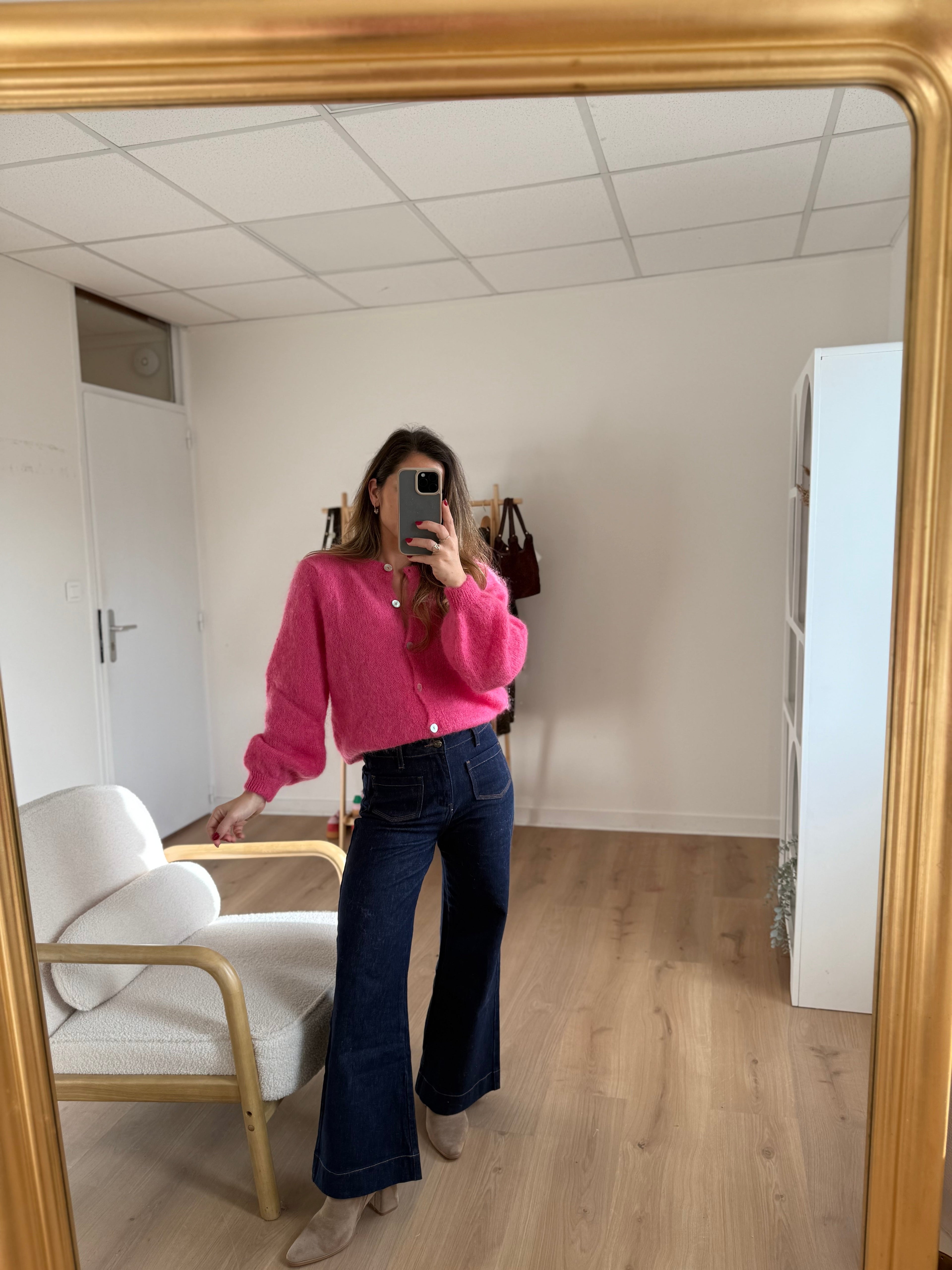 Candy Pink Bianca Wool Knit