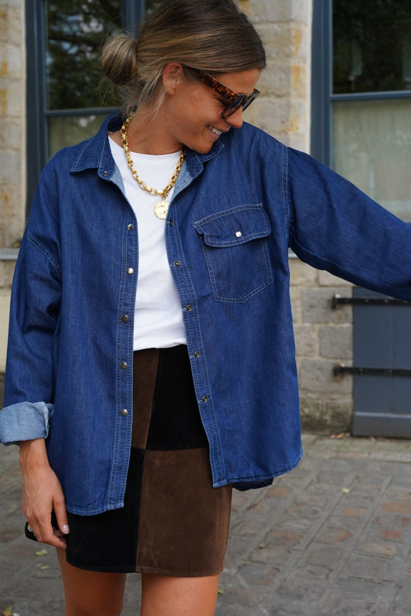 Chemise Louise Denim Bleu