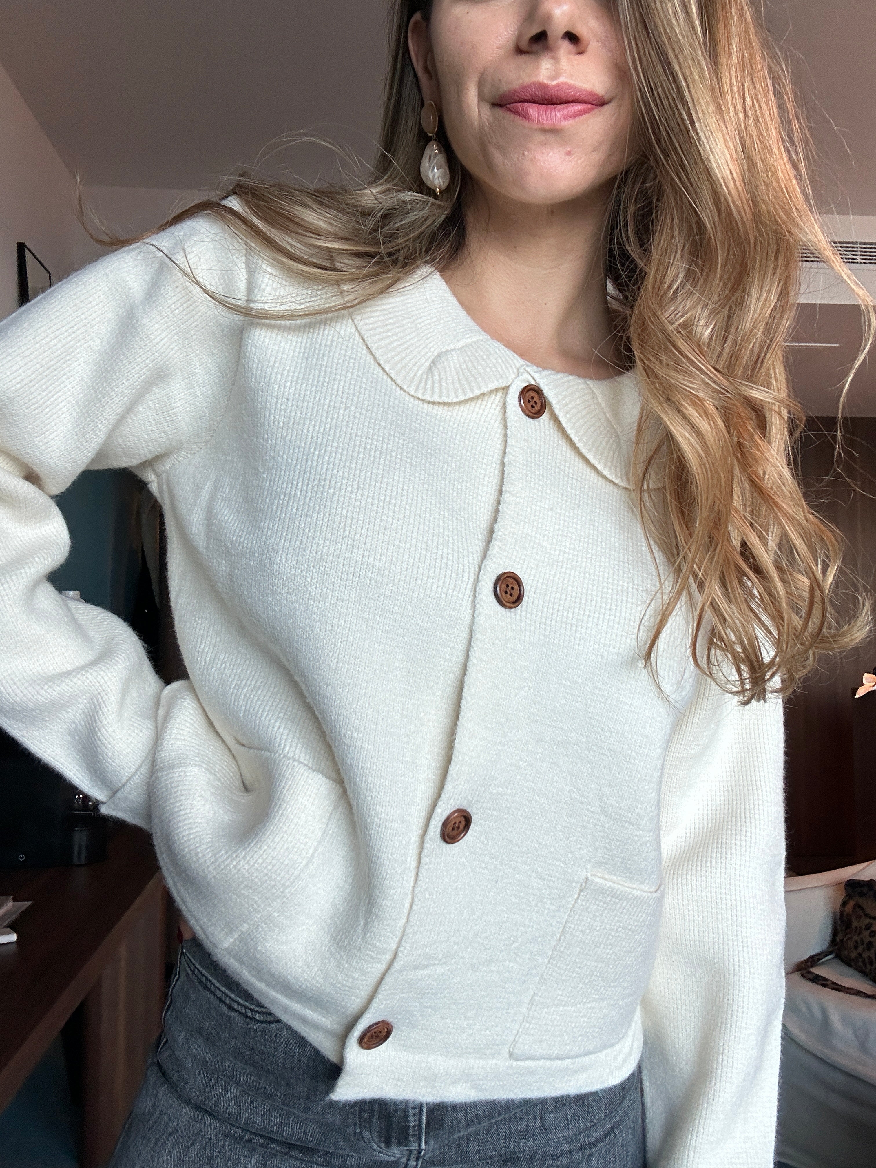 Gloria Cardigan Ecru