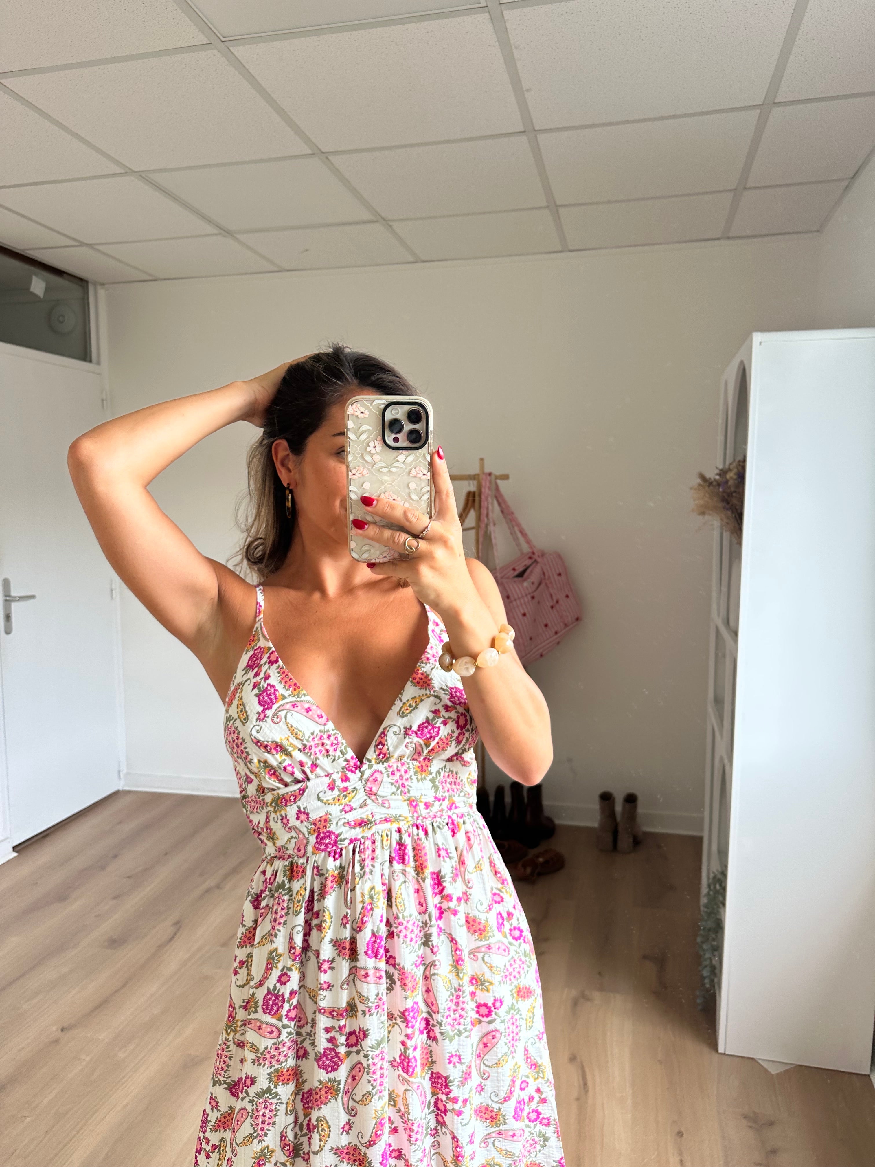 Robe Longue Fleurie Léandre