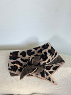 Bandana en laine léopard