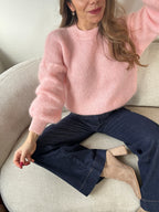 Prenda De Punto De Mohair Y Lana Gaia Baby Pink