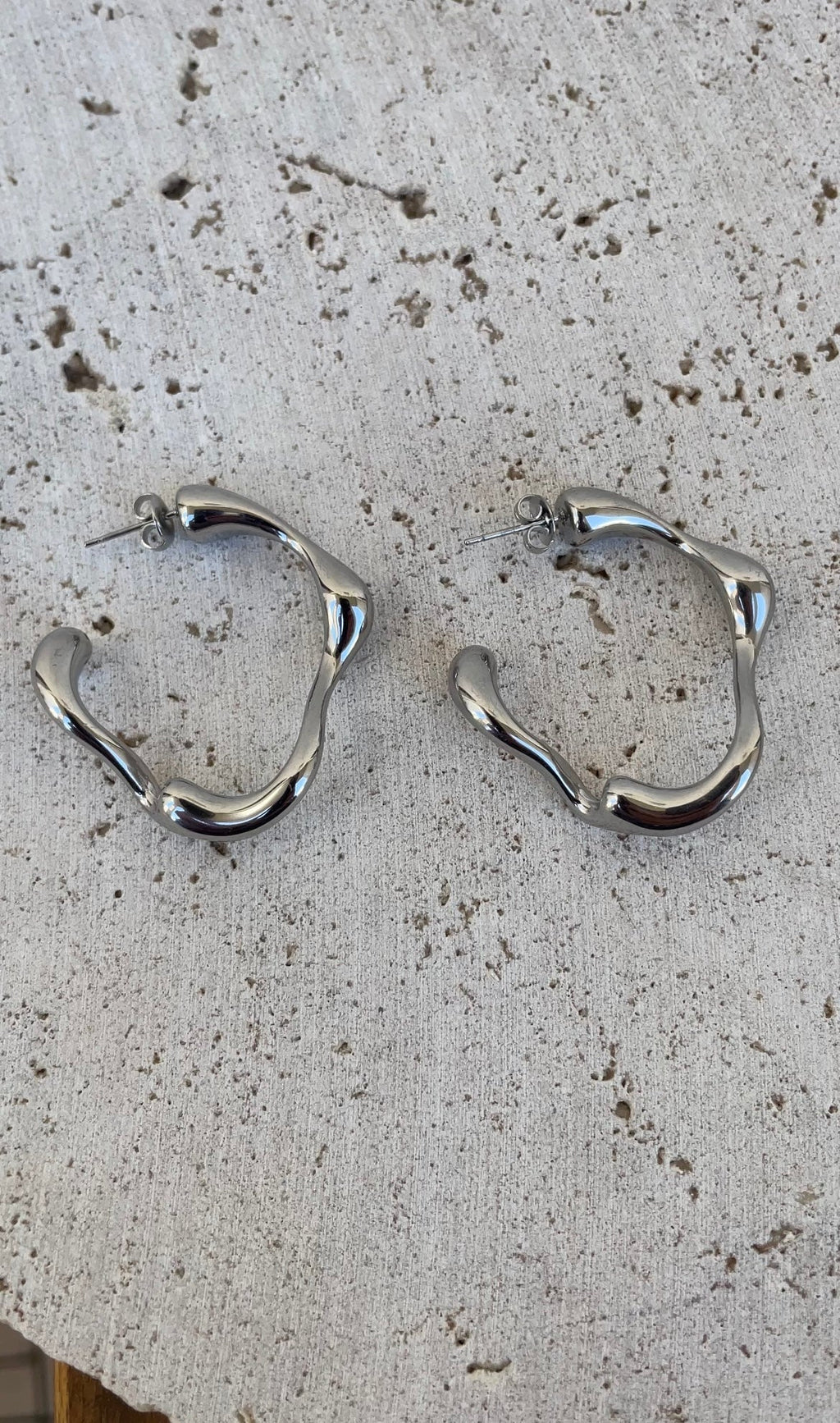 Bone Hoop Earrings