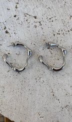 Bone Hoop Earrings