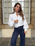 Blusa blanca Léonie