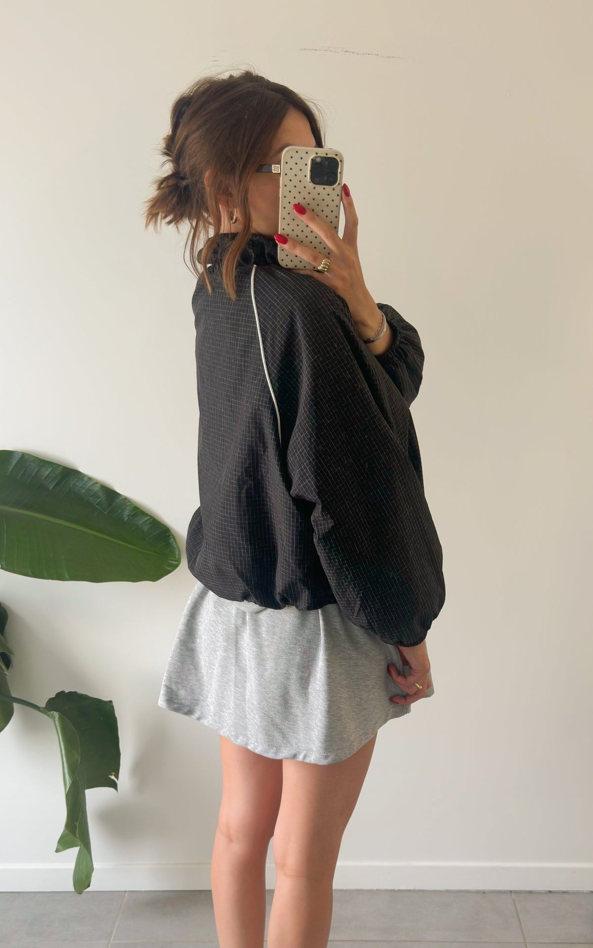 Giacca A Quadri Nine - Bianco E Nero