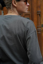 Simon T-Shirt Anthracite Inscription