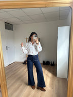 Victoire heart blouse in cotton gauze