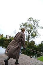 Paul Trench Coat Khaki/Leopard