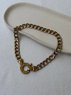 Collar Agatha vintage - Eslabones dorados