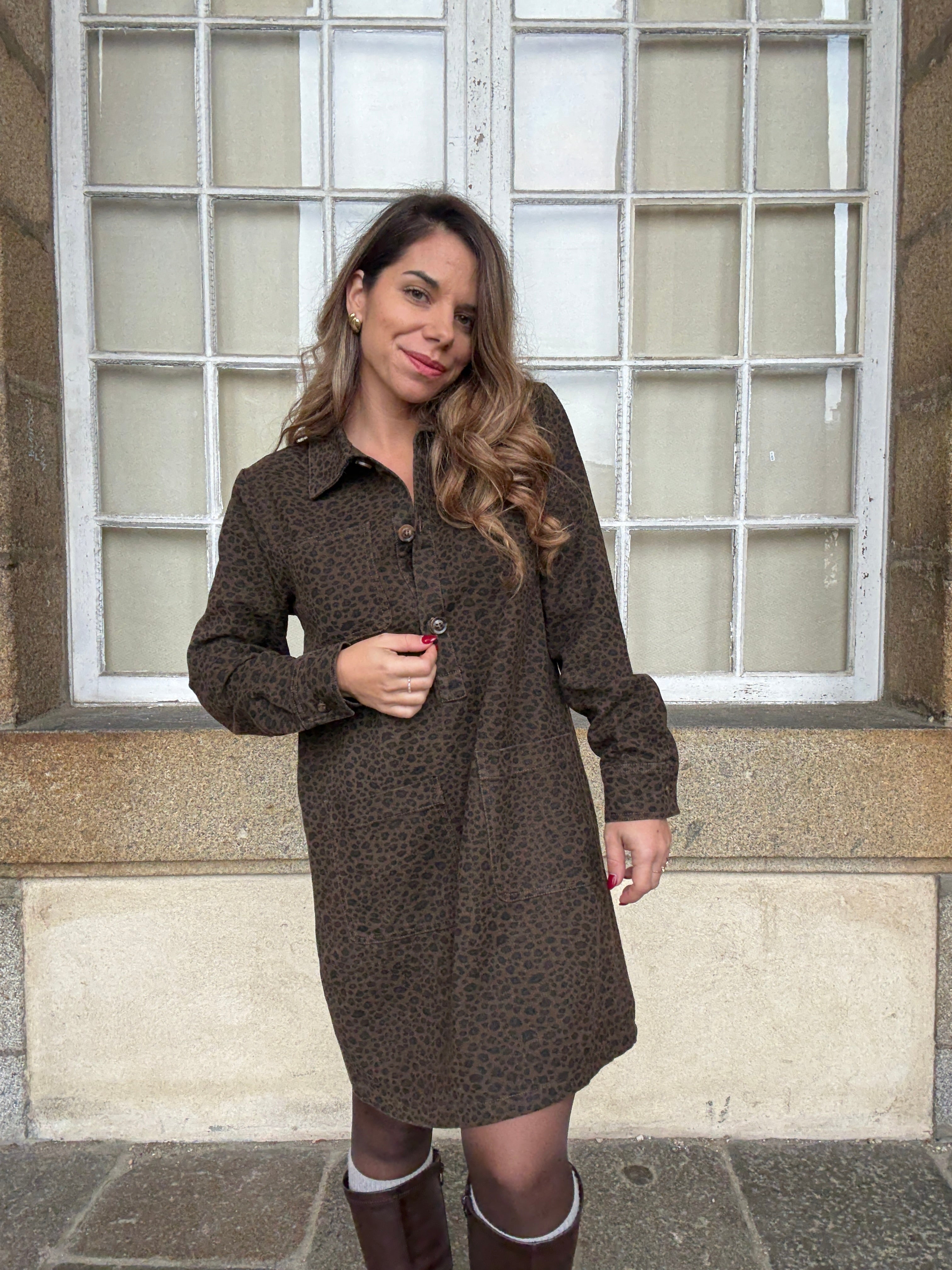 Vestido Alix leopardo