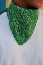 Foulard bandana vert