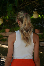 Top Sequins Yara - Blanc