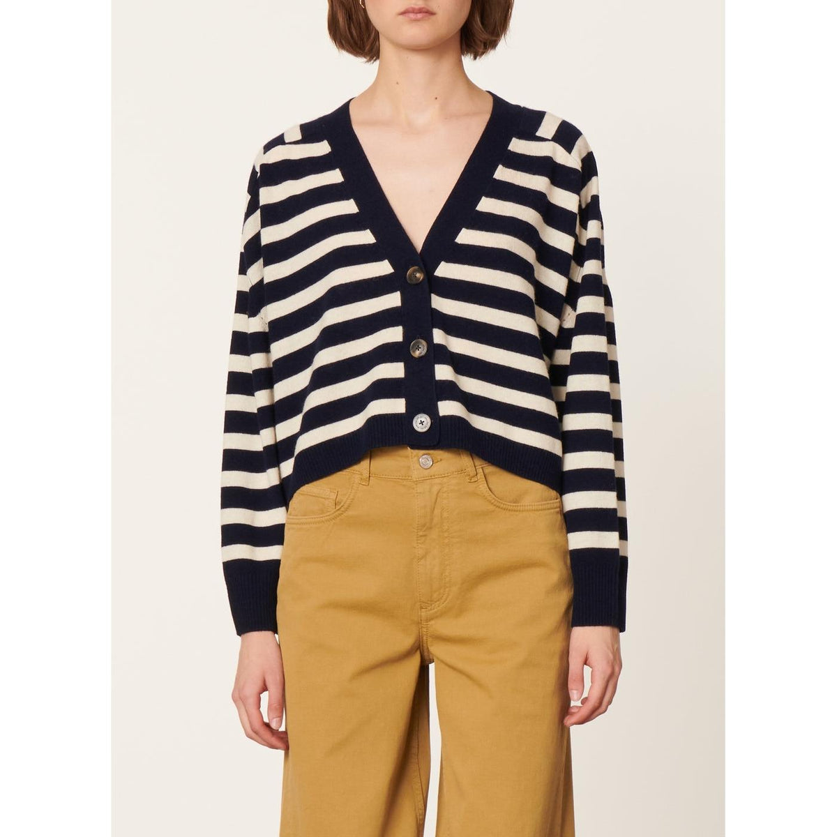 Cardigan Emmanuelle - Marine/Ecru