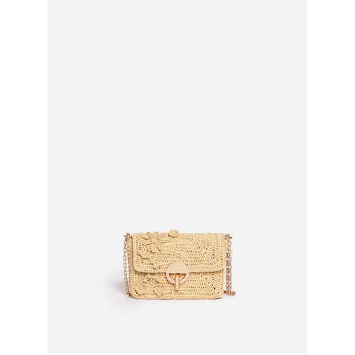 Petit Sac Moon En Raphia - Naturel