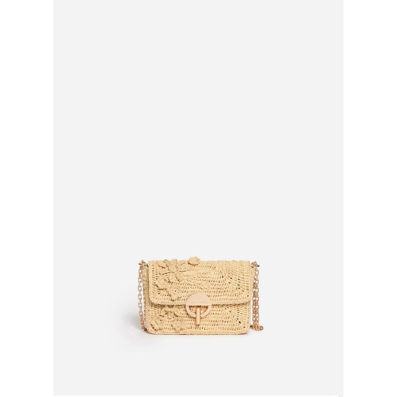 Petit Sac Moon En Raphia - Naturel
