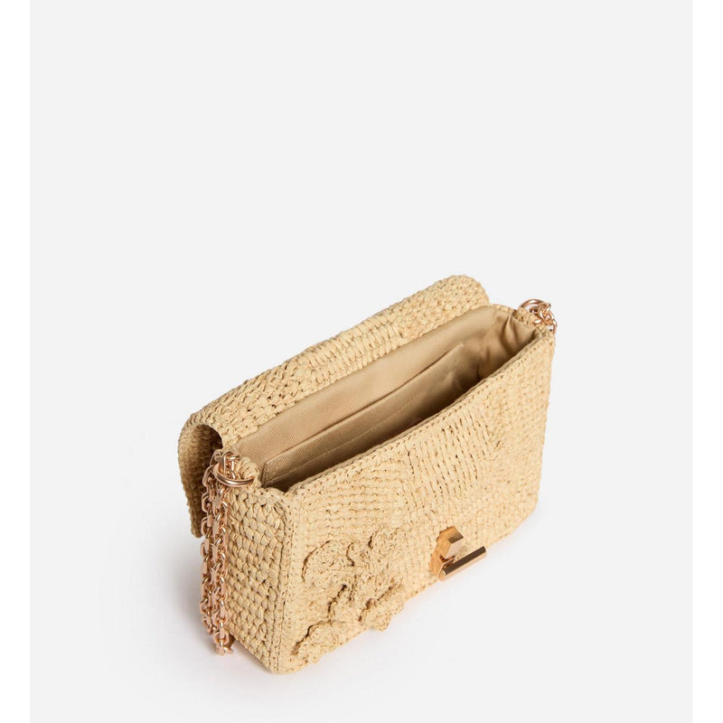 Petit Sac Moon En Raphia - Naturel